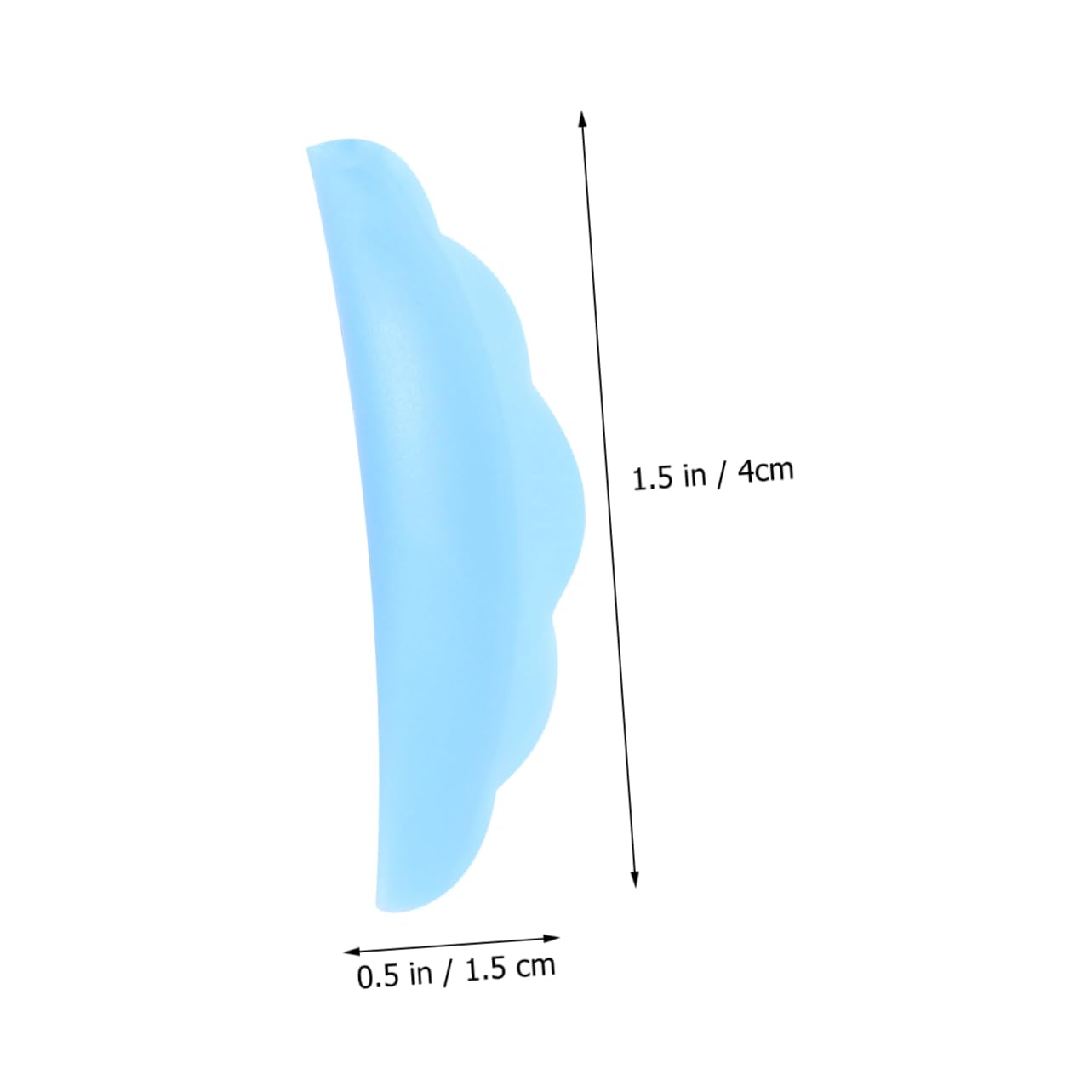 NOLITOY 5 Pack of Silicone Eyelash Perm Gaskets Lash Extensions Gasket Lash Grafting Tool Easy to Use Blue Silicone Pad