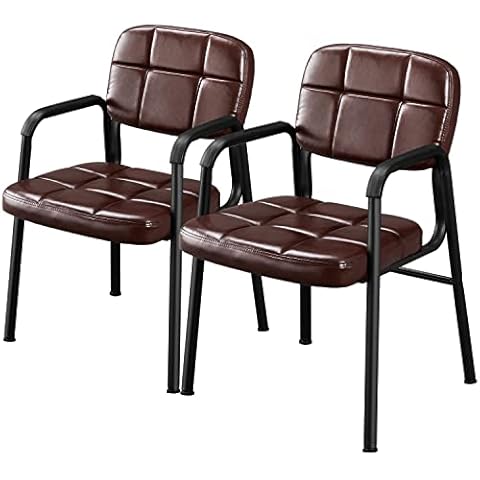 Yaheetech Brown Ergonomic Dining Chairs Set Cover