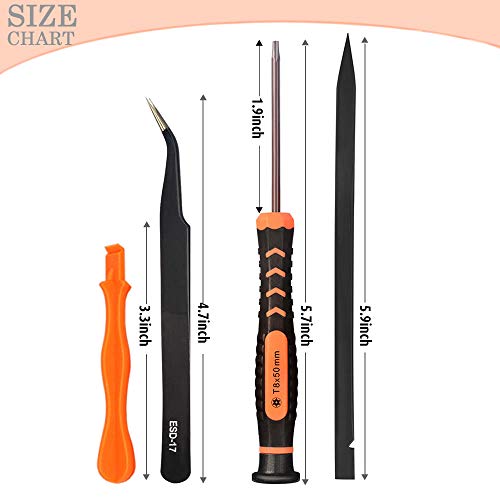 TECKMAN 9in1 Macbook Repair Kit with T5 T6 T8 Torx Screwdriver,P5 Pentalobe,Ph000 Phillips and 2.0Y Tripoint Screwdriver Set for Laptop,Macbook Air and Pro