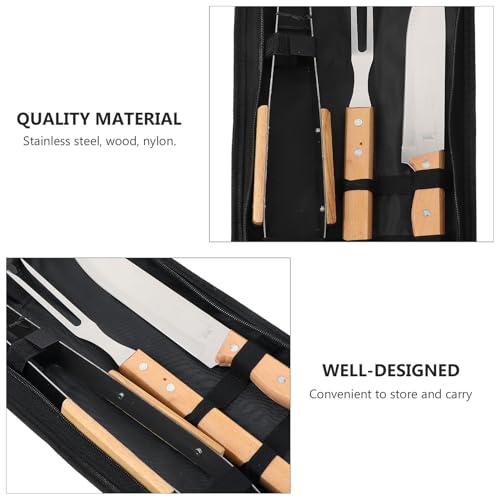 Set de herramientas para parrilla YARNOW en acero inoxidable miniatura 3