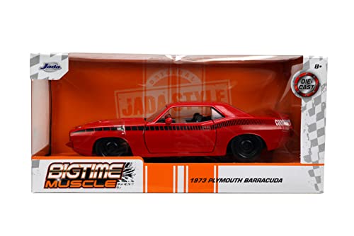Jada Toys Big Time Muscle 1:24 Plymouth Barracuda Rojo/Negro miniatura 2