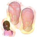 2 Styles Large Size Head Cover for Bedroom Games, Role Playing Hood Mask for Men and Women -USHD03 (Pink)