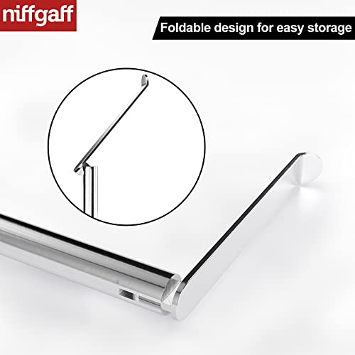 Soporte para Papel higiénico de pie para Almacenamiento de Papel higiénico, de Acero Inoxidable, sin Agujeros, para Inodoro, Resistente al Agua, con Acabado Cepillado - imagen 4