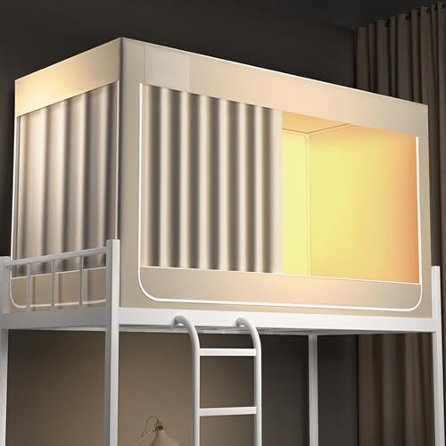 Tenda da letto per letti a castello singoli - Baldacchino traspirante per una maggiore privacy e comfort nei letti a soppalco