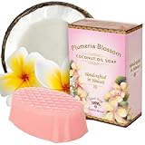 Island Soap & Candle Works Hand Soap Bar – Plumeria – 2 Ounce Moisturizing Bar Soap – Gentle Cleansing with Classic Hawaiian Floral Scent – Handmade in Hawaii