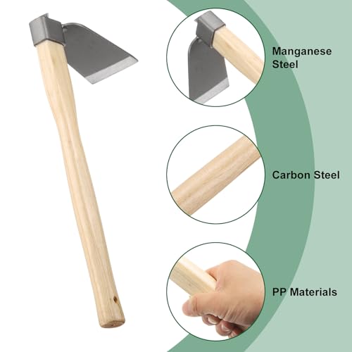 Azada de Jardín HARFINGTON 15" x 4.45" Acero con Mango de Madera miniatura 3
