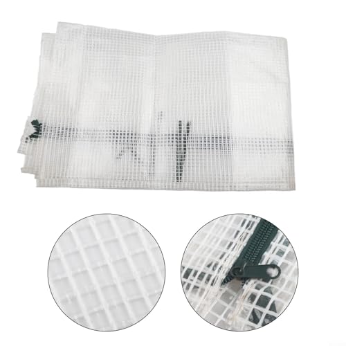 Housse de serre compacte en PVC transparent avec structure blanche 69x49x158 cm