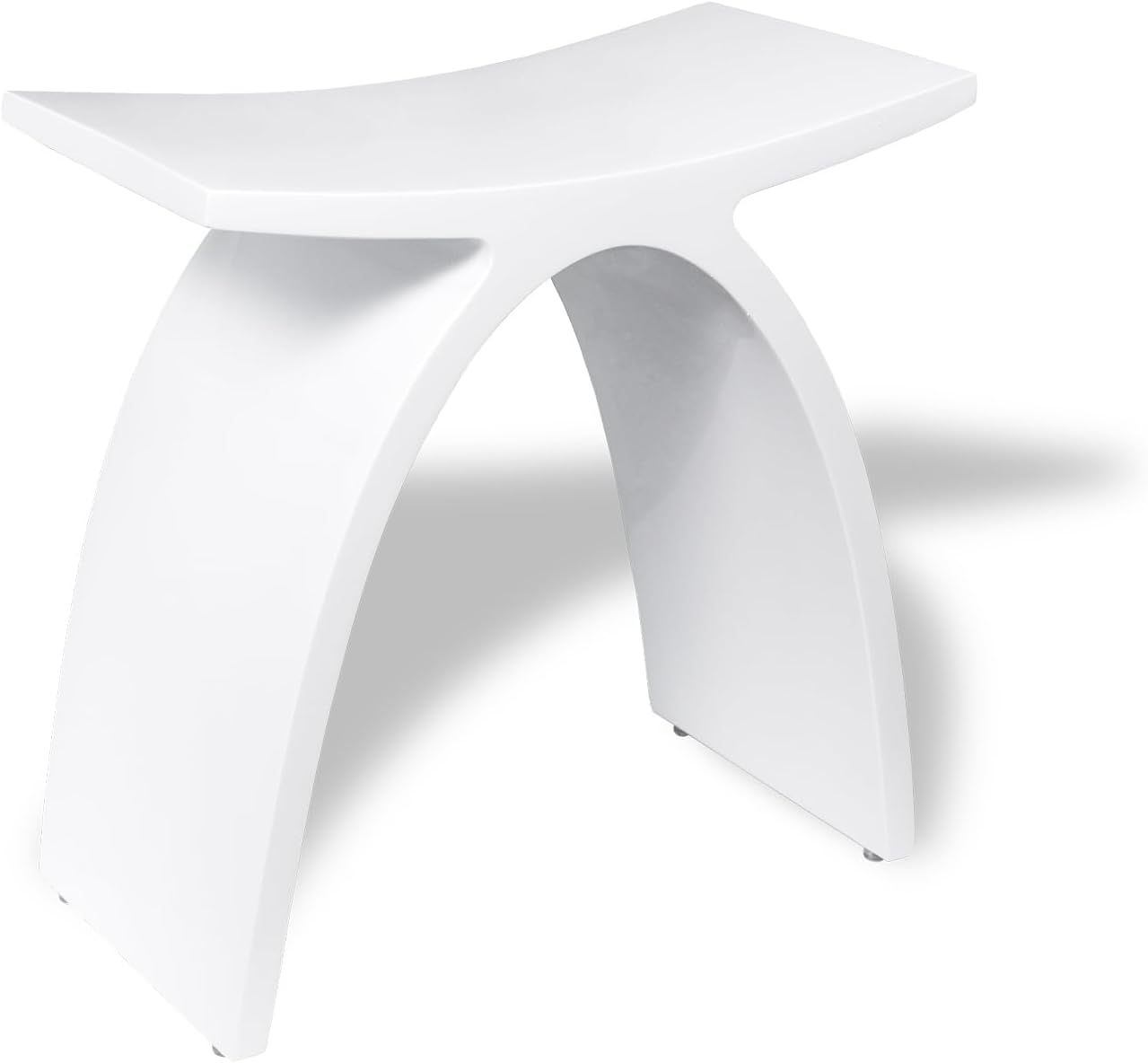 Refine RM1-White,Small Waterproof Shower Stool, Modern Medical Shower Chair,Rust-Resistant Materials 300 lbs Capacity,28 lbs Weight - FSA HSA Eligible, Shower Benches