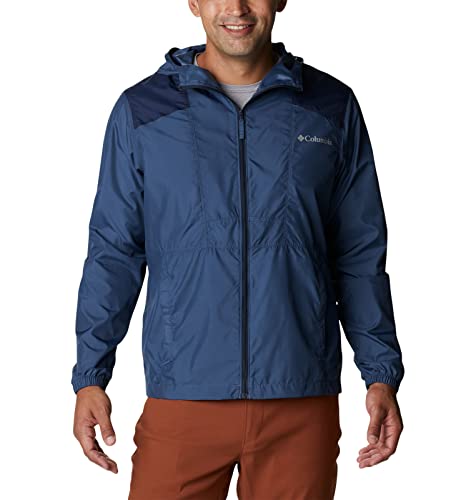 Columbia Men's Flashback Windbreaker, Dark Mountain/Collegiate Navy, X-Large #TOP5