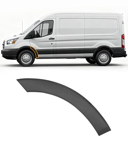Front Driver Side Fender Trim Compatible with 2015-2023 Ford Transit 150 250 350 350HD Front Left Door Molding Fender Flares BK3Z61278L01AA