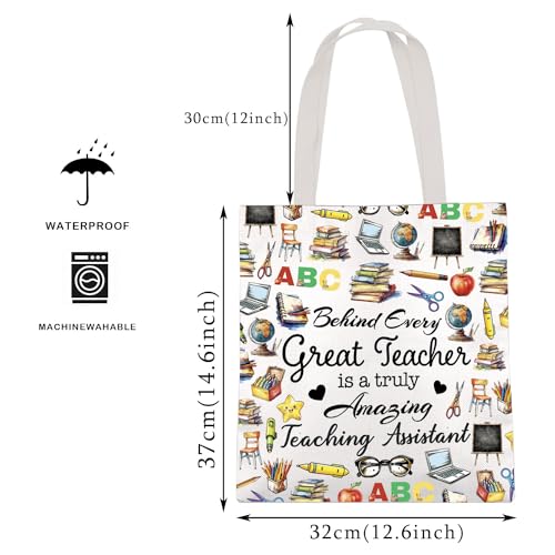 MAOFAED Teaching Assistant Gift Teacher Appreciation Gift Behind Every Great Teacher Is A Truly Amazing Teaching Assistant2