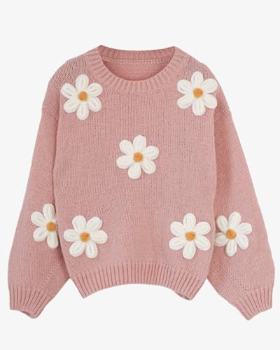 Migratory Bird Guide™ Floral Crewneck Long Sleeve Sweaters for Women 2024 Trendy2