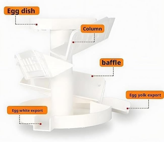 Baking Tool, Commercial Yolk Egg White Separator, Egg Filter Splitter, Adjustable Quick Separation, Time SaverEasy To Clean Baking Cakes, Kitchen Tools,for Restaurants and Home