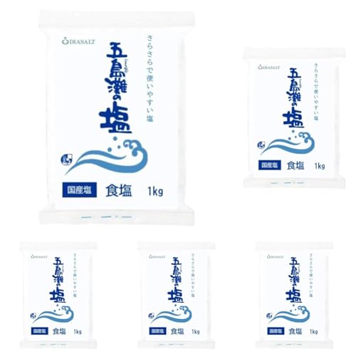 ジャパンソルト 五島灘の塩 食塩 1kg (× 5)