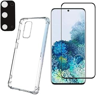 Capa Capinha Anti Impacto + Pelicula 9D + Lente Camera Galaxy S20 Plus - (C7COMPANY)