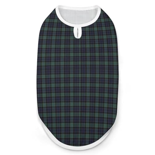 Image of Scottish Blue-Green Plaid Dog Shirt Clothes Cat Costume Pet Pajamas for Small Medium Clothes Jacket 2XL