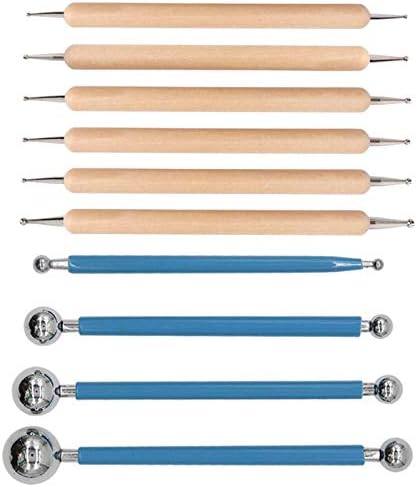 ABenkle 10Pcs Dotting Tools Ball Styluses for Rock Painting, Pottery Clay Modeling Embossing Art Mandala