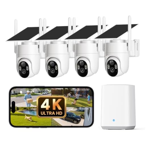 ELYSOO 4K Wireless Solar Security Camera