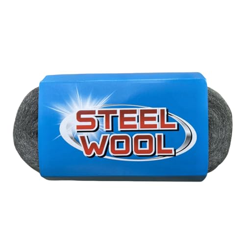 Steel Wool, 3'' x 11Ft, Grade #0000 - #4 - Fine 000 for Cleaning, Polishing and Chrome, #000 Grade for House, Holes, Kitchen