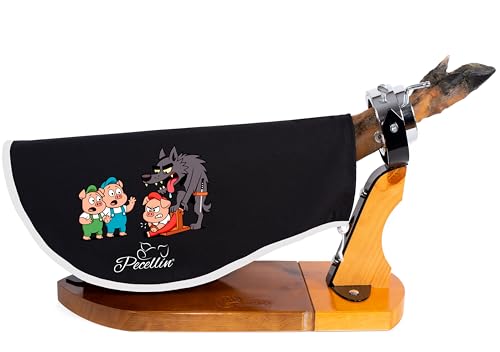 PECELLÍN Cubre Jamon 100% Algodon, Protector Jamon, Cubre Jamones, Largo 60cm, Paño Cubre Jamon Transpirable, Accesorios para Jamoneros, Cubrejamon para Patas y Paletas, Gran Tamaño