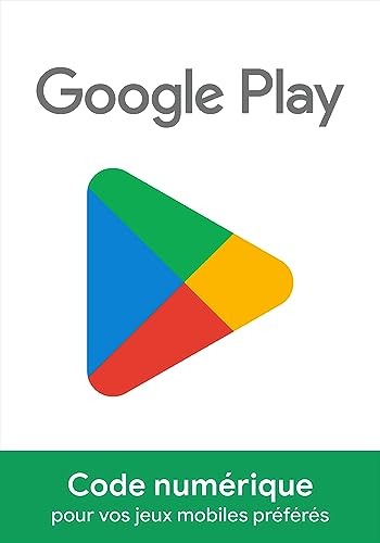 Code cadeau Google Play €25 – Faites-vous plaisir avec des jeux, applications et plus encore...