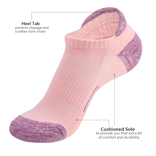 Hiking Socks Womens Ankle Short Athletic Running Cushioned Socks3