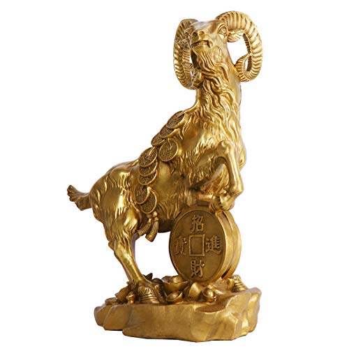 Sculpture de bronze lucky sheep artisanat d'art et objet de décoration - 3
