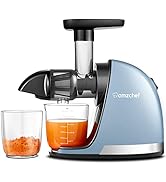 AMZCHEF Slow Juicer - Cold Press Juicer Machine - Masticating Juicer voor Groente en Fruit - BPA-...