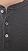 Billy Reid Men's Slub Tuck Henley, Asphalt, L