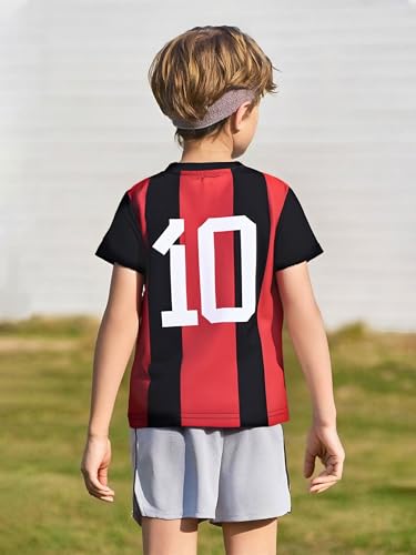 Image of Soccer Jersey Kids Boys Argentina Jersey Shirt Soccer Boys Tshirts Round Neck Short Sleeve Top