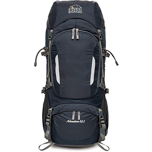 Aveler 65Liters 80Liters Water Resistance Nylon Internal Frame Hiking Backpack With Intergated Rain Cover #TOP4