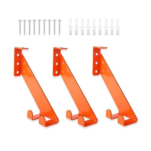 BUBEFSKD Space-Saving Wall Hook Rack With File Slot StainlessSteel Mounts For Power Tools & Yard Equipment (119 Chars) Powder Coated Chainsaw Storage Rack - Image 6