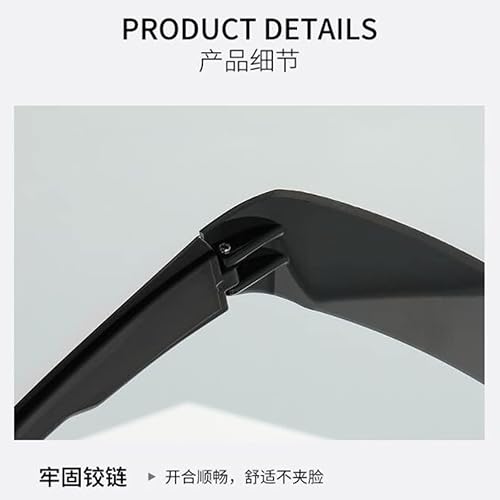 Miniatura 9 de Gafas de sol envolventes futuristas sin montura de una pieza, a prueba de rayos UV400, gafas de sol deportivas para exteriores para hombres y mujeres