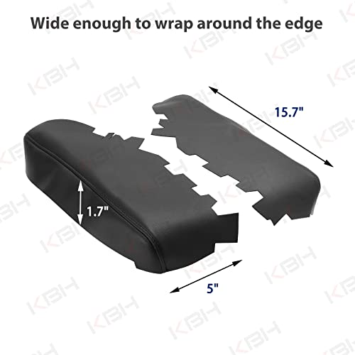 Kbh Auto Front Door Panel Armrest Cover For Toyota Avalon 2013-2018 Vinyl Leather Car Door Armrest Replacement Trim Pair Black #TOP5