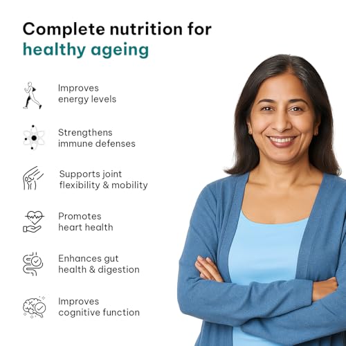 Image of hk vitals Multivitamin Adults 50+ (60 Tablets) | Daily Multivitamin for Men & Women | Healthy Ageing | For Joints, Heart, Gut, Eye, Cognition & Energy
