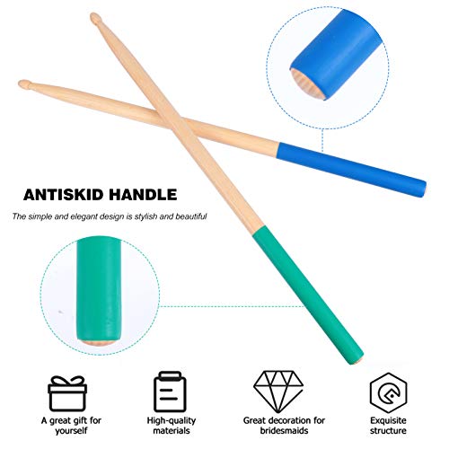 ARTIBETTER Baqueta de Percussão de Bordo Clássica de 2 Pares Com Cabo Anti-Derrapante Com Ponta de M