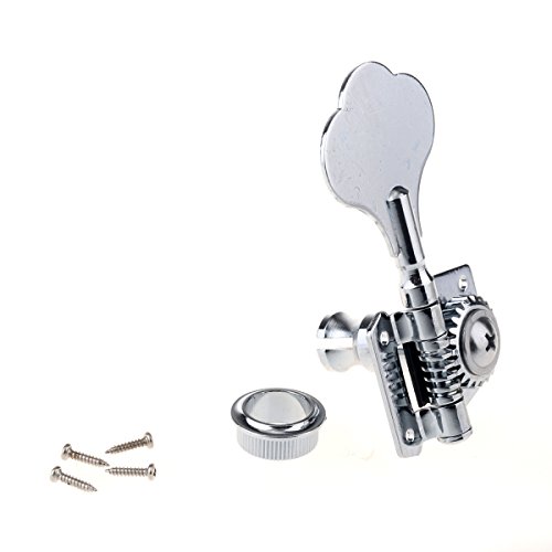 Musiclily Mécaniques Basse 4 en ligne Open Gear Style pour Fender Jazz et Precision Bass 4 Cordes, Chrome - Les Beatles, Paul McCartney, John Lennon, RIngo Starr, George Harrison Musiclily Mécaniques Basse 4 en ligne Open Gear Style pour Fender Jazz et Precision Bass 4 Cordes, Chrome – Image 3