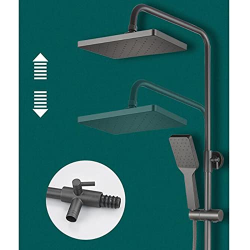 Conjunto de ducha de lluvia para baños modernos con grifo de bañera y bidet 5