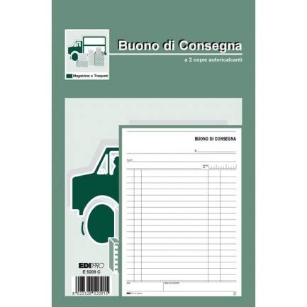 10 X Edipro Blocco consegne E5209 23x15 2C - confezione da 10 blocchi