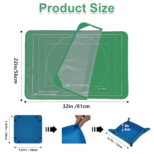 Accessoire de rangement pour puzzle 1000 pièces avec tapis vert - 2