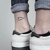 Jesus Fish Temporary Tattoo Sticker (Set of 2) - OhMyTat