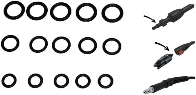 for Bosch AQT Pressure Washer O-Ring Seal Set Hose/Lance/Tool Qty=15 Oring 002775 Automation247