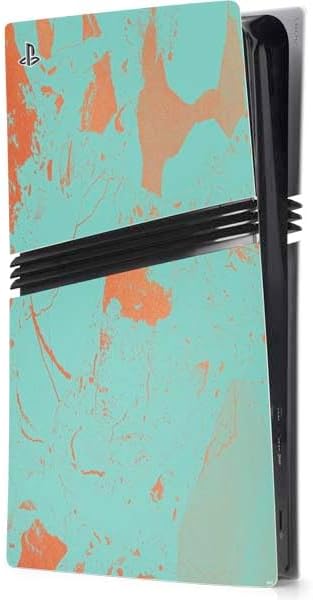 Skinit Decal Gaming Skin Compatible with PS5 Pro Console - Crushed Turquoise Design