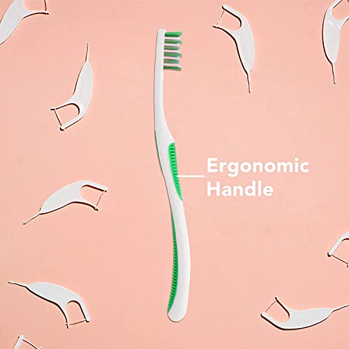 Platypus Orthodontic Toothbrush For Braces | Soft Bristle Braces Toothbrush For Adults & Kids | Angled Bristles For Better Access Around Brackets And Archwires, Comfort Silicone Grip | 2 Count #TOP3