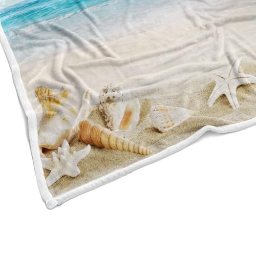 50% Off JAWO Beach Throw Blanket - Cozy Microfiber Flannel
