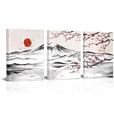 Amazon.com: LyerArtork 3 Pieces Japanese Cherry Blossom Mount Fuji