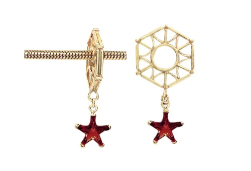 STORYWHEELS YELLOW GOLD WHEEL Y003G HEXAGON GOLD WHEEL W/ GARNET STAR DANGLE CONTAINING 1 GARNET STORYWHEELS Y003GYELLOW GOLD WHEEL STORYWHEELS YELLOW GOLD WHEEL Y003G HEXAGON GOLD WHEEL W/ GARNET STAR DANGLE CONTAINING 1 GARNET STORYWHEELS Y003GYELLOW GOLD WHEEL
