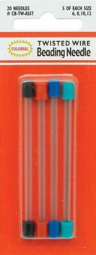 Colonial Needle Twisted Wire Beading Needles, 20-Package by Colonial Needle