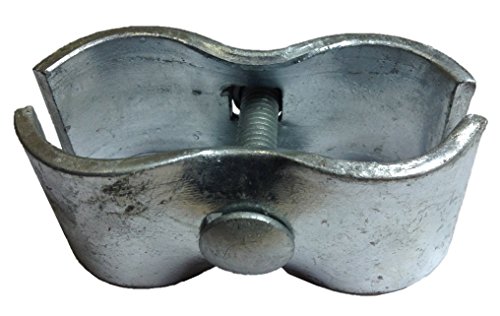 Chain Link Fence Panel Clamps ~ Kennel Clamps: (8 Set) for 1-3/8" Chain Link Fence Pipe Panel Frames. for Dog kennels/Dog Runs, or Temporary Chain Link Fence. Saddle Clamps.