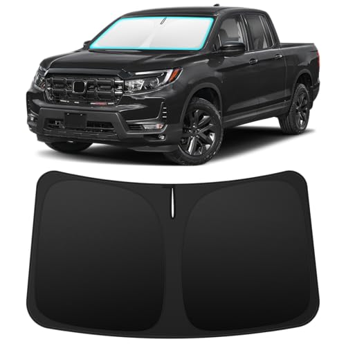 Image of INSAUTO Custom Fit Windshield Sun Shade for Honda Ridgeline 2017-2026 | Foldable Front Window Sunshade Car Accessories, UV & Heat Reflector, Keeps Interior Cool, Includes Storage Bag